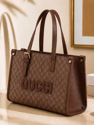Women's Leather Textured Hand Bag/ Brown