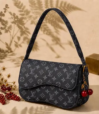 Cherry Check Crossbody Bag With Cherry Keychain thumbnail 3