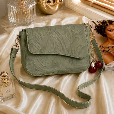 Girl's Leather Textured Hand Bag