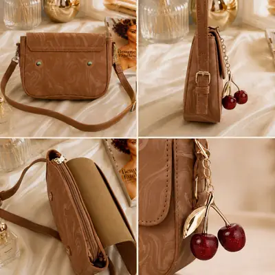 Girl's Leather Textured Hand Bag thumbnail 8