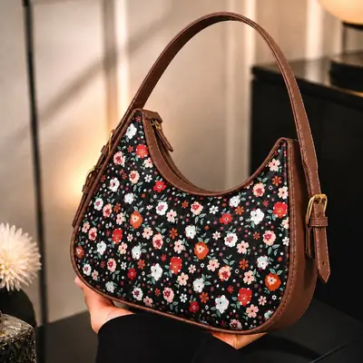 Floral Rexgine Hobo Bag Adjustable Handle thumbnail 3
