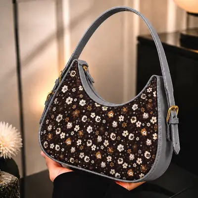 Floral Rexgine Hobo BagAdjustable Handle thumbnail 3