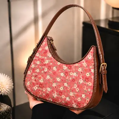 Floral Rexgine Hobo BagAdjustable Handle thumbnail 4