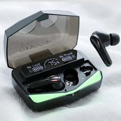 M28 Wireless Earbuds Black Bluetooth 5.3 with LED Display thumbnail 4