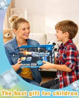 Electric Water Gun Fire Flash Upgraded, 320 Capacity Water Pistol Toy Squirt Gun for Kids Adults, Summer Outdoor Toy Yard Beach Swimming Water Play Toys thumbnail 3