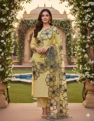 1 Pc Women's Stitched Dupatta
