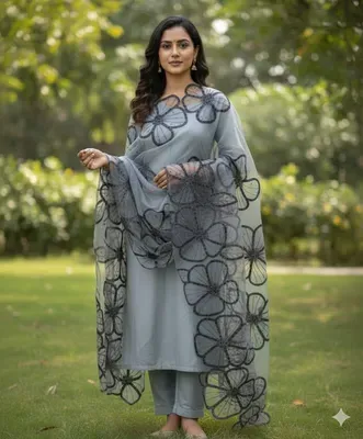 1 Pc Women's Stitched Dupatta