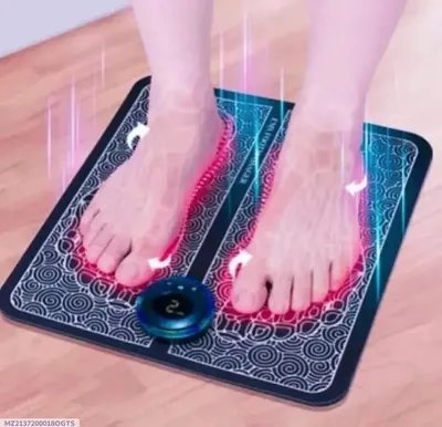 Foot Massager Mat Black PU Leather Pack of 1 thumbnail 3