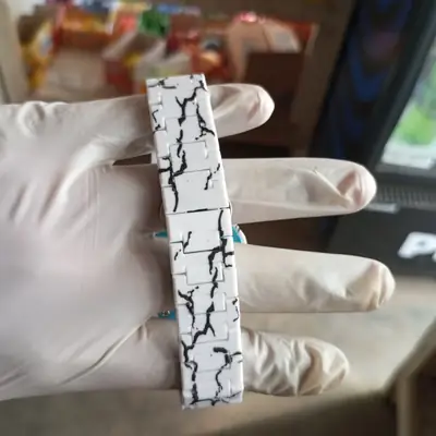 New stylish black and white aura watch thumbnail 2