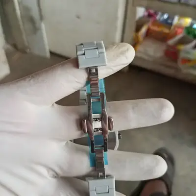 New stylish off white colour Arabic aura watch thumbnail 3