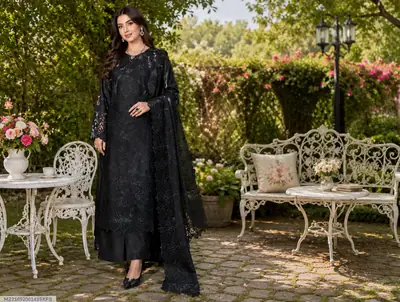 3 Pcs Women's Unstitched Embroidered Suit