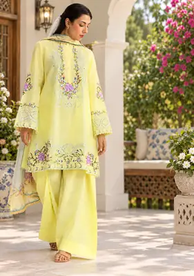 3 Pcs Women's Unstitched Embroidered Suit