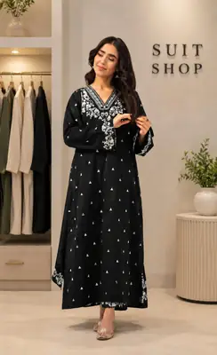 2 Pcs Women's Unstitched Embroidered Suit