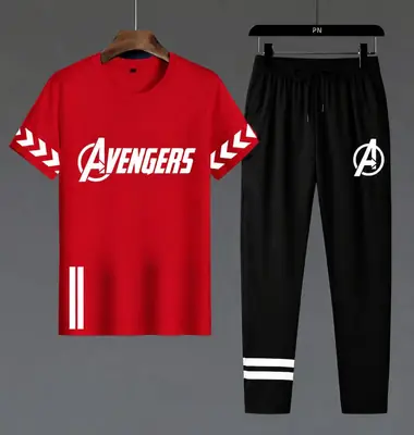 2 Pcs Men's Dri Fit Printed Track Suit