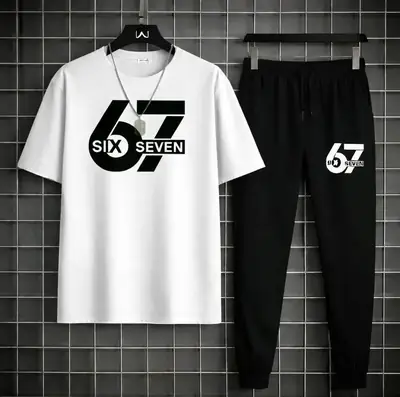2 Pcs Men's Dri Fit Printed Track Suit