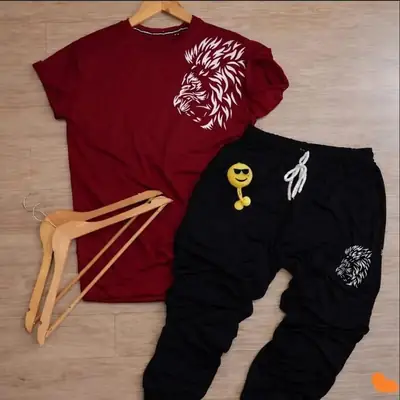 2 Pcs Men's Dri Fit Printed Track Suit