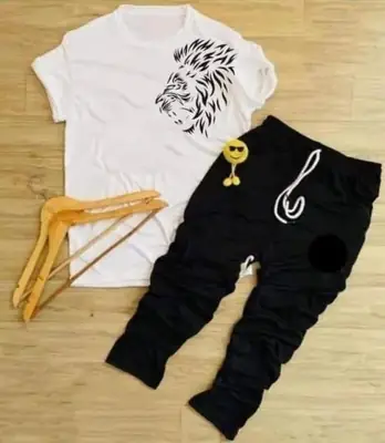 2 Pcs Men's Dri Fit Printed Track Suit
