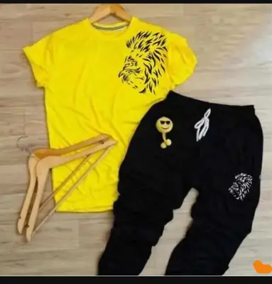 2 Pcs Men's Dri Fit Printed Track Suit