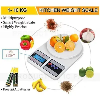 BESTIN™ Digital Kitchen Scale 1g-10kg LED Light Free thumbnail 2