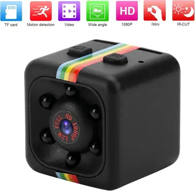 Rechargeable Black Camera 3cm Clear Vision Portable Tech Gadget thumbnail 3