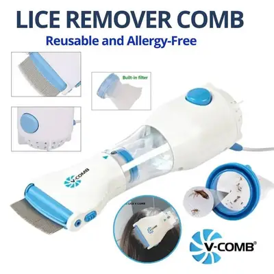 V Comb Anti Lice Electric Hair Comb Portable Travel Friendly thumbnail 3