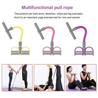 Pink Portable Resistance Band for Home Gym Workout thumbnail 4