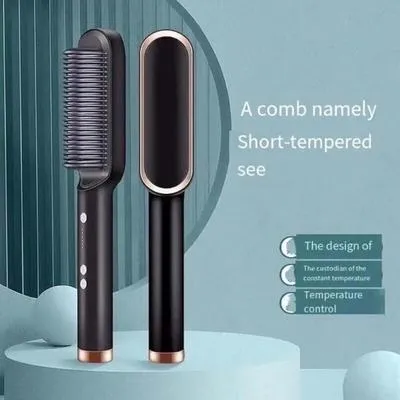 Corded Hair Straightener Brush Green 50ml ABS thumbnail 4