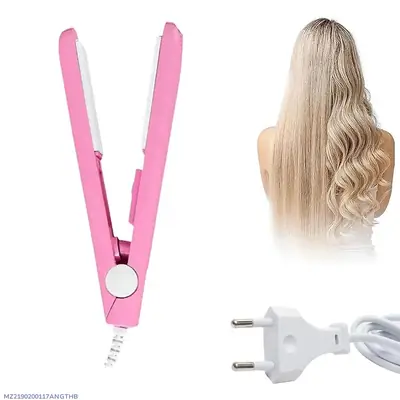 Mini Hair Straightener with Curable Mode ABS Plastic