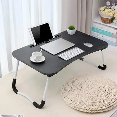 Portable Laptop Table Black Wood Pakistan