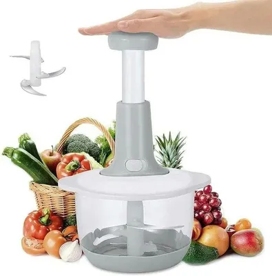 9-in-1 Chopper 2000ML Gray ABS Kitchen Tool thumbnail 4