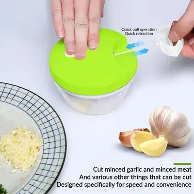Spin Chopper 300ml ABS Plastic Multicolor Kitchen Essential thumbnail 4
