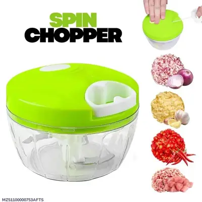 Spin Chopper 300ml ABS Plastic Multicolor Kitchen Essential thumbnail 8