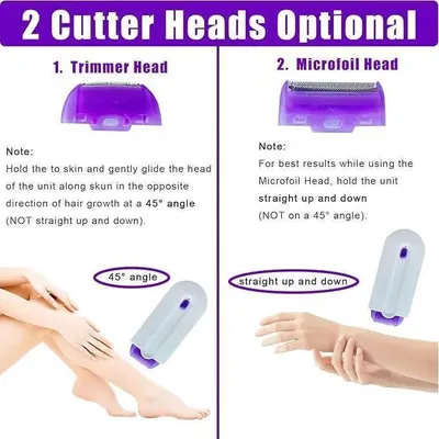Rechargeable Women's Hair Shaver ABS Easy Clean thumbnail 4