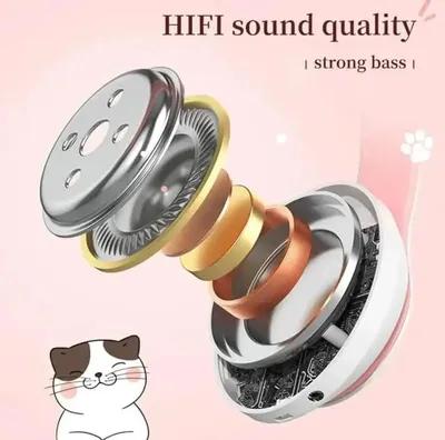 Cat Ear LED Headphones Multicolor ABS for Teens Young Adults thumbnail 6