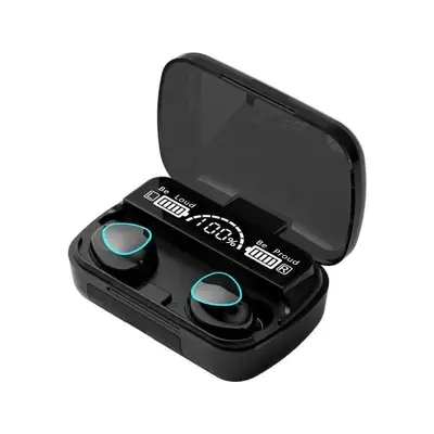 9D Hifi Sound Black LED Display Earbuds 2000mAh Power Bank thumbnail 4