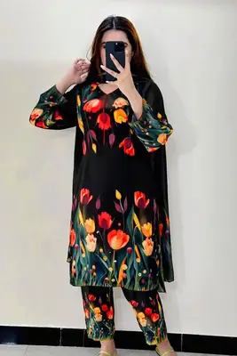 3 Pcs Women's Stitched Lawn Digital Print Suit