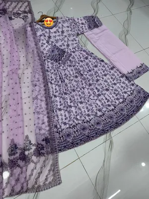3 Pcs Women's Stitched Lawn Printed Maxi Suit thumbnail 2
