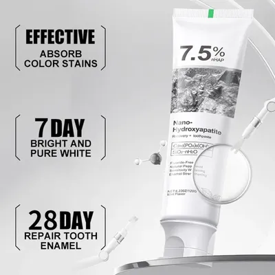 7.5% Nano Hydroxyapatite Teeth Whitening Toothpaste 120GM thumbnail 6