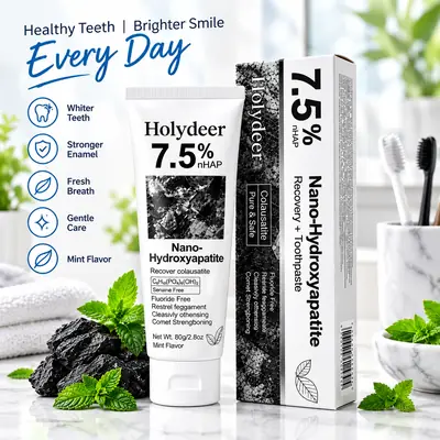 Holydeer 7.5% nHAP Toothpaste Fluoride Free Mint