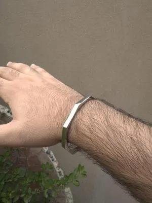1 Pc Silver Plated Kara Bangle