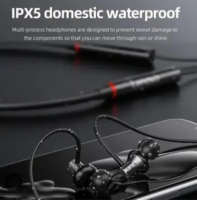 Black Wireless Neckband thumbnail 3