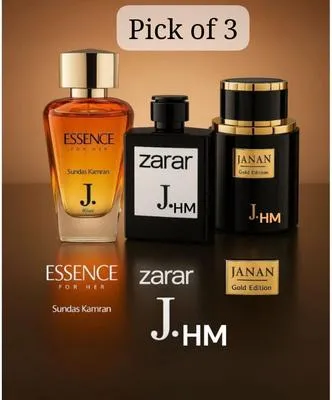 Sweat Resistant Perfume Pack of 3 Unisex 100ml