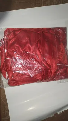Red Silk Printed 2Pc Nighty Set for Women thumbnail 2