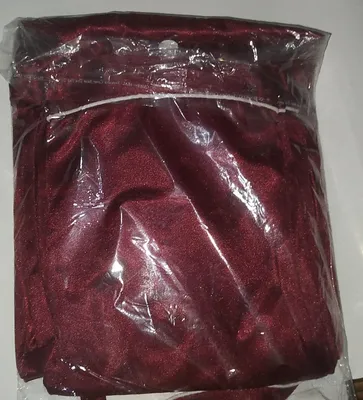Women Silk Night Suit Maroon 2 Pcs V-Neck thumbnail 2
