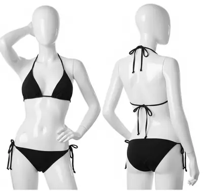 Silk Plain Comfortable And Lightweight Bikini Set / Swim Wear For Girls