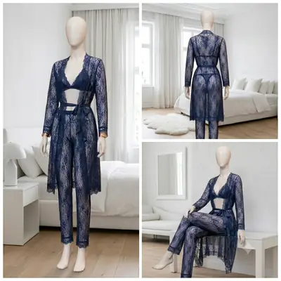 Net Lace Comfortable And Lightweight Lingerie Set
