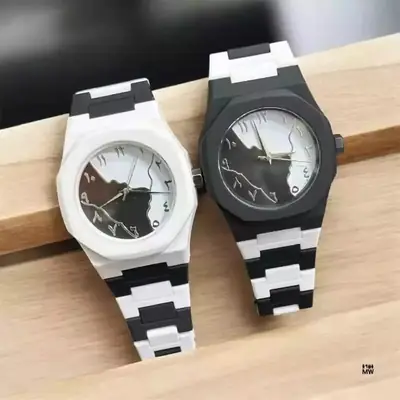 Pack Of 2 Aura Watch Mix Colour Men Imported Quality