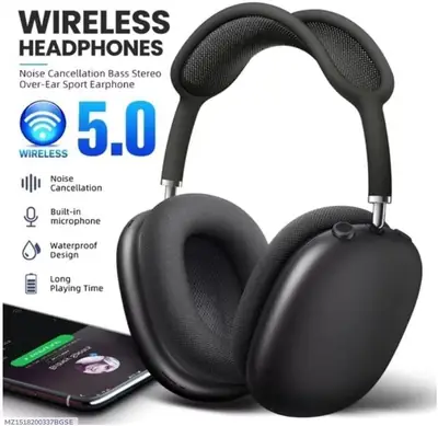 Black Headphone P9 