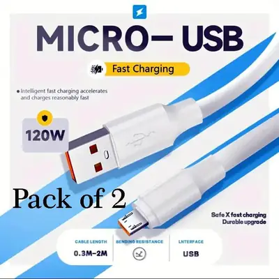 Charging Cable  Fast Chaging Pack OF 2