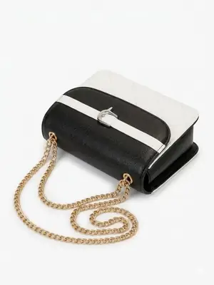 Girl's Faux Leather Plain Fancy Clutch thumbnail 2